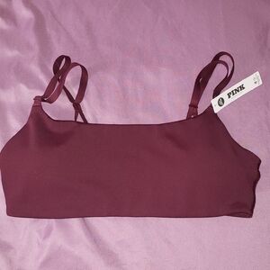 PINK Victoria's Secret Stretch Bralette in Deep Burgundy